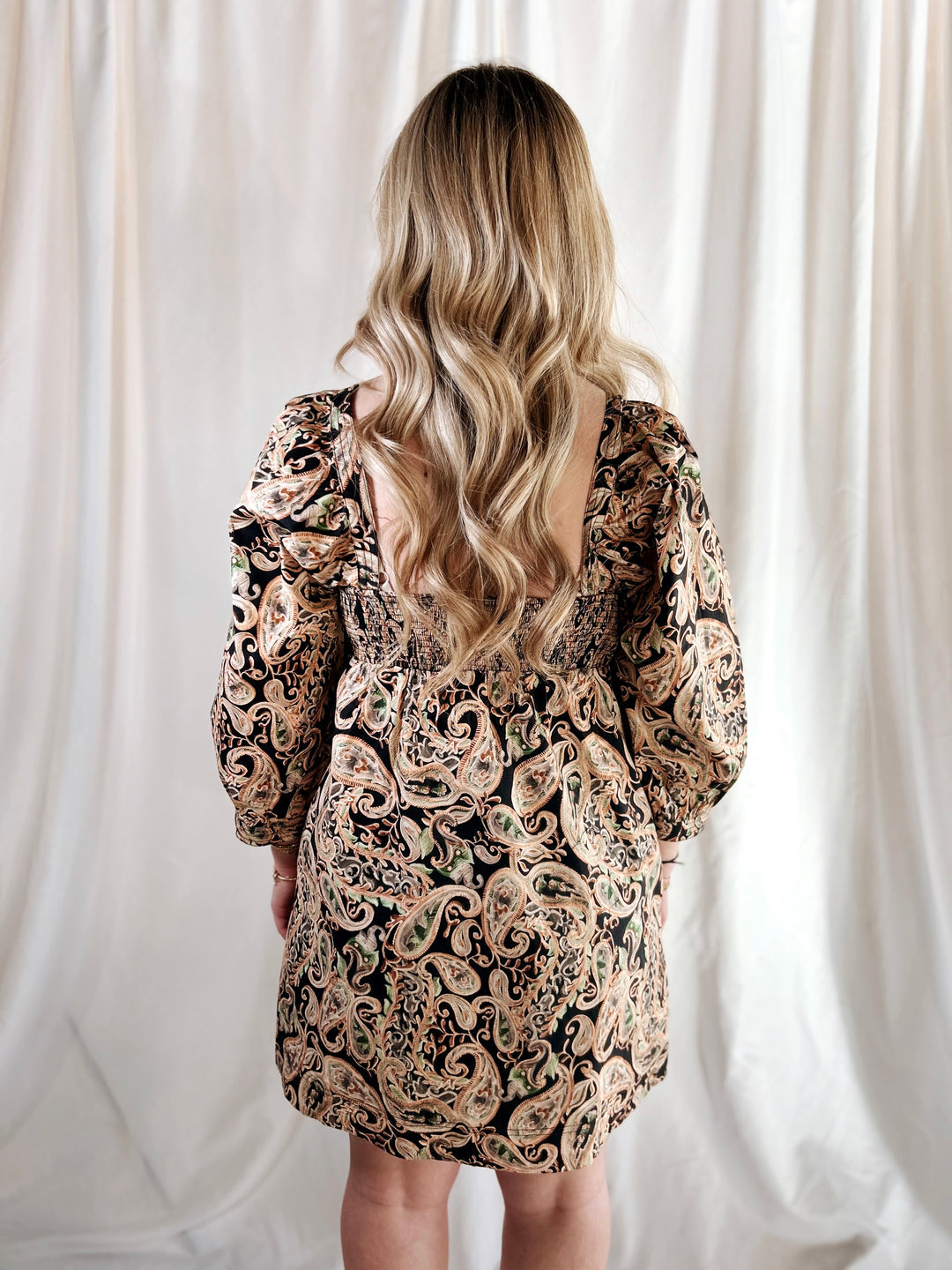 Paisley mini dress