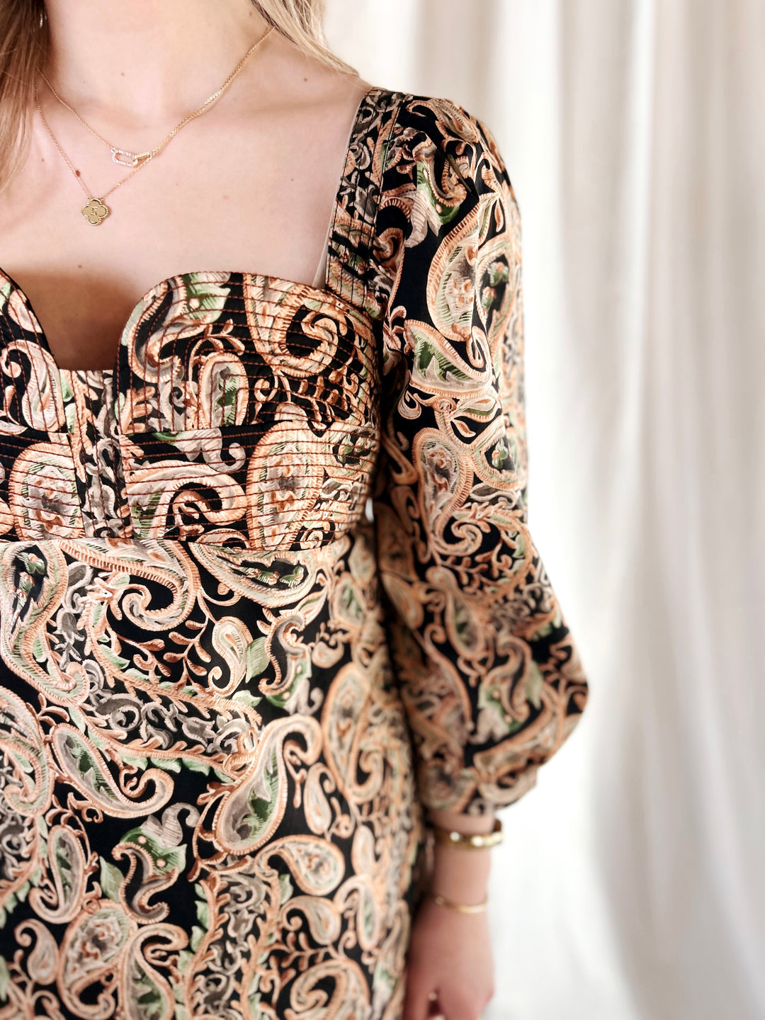 Paisley mini dress