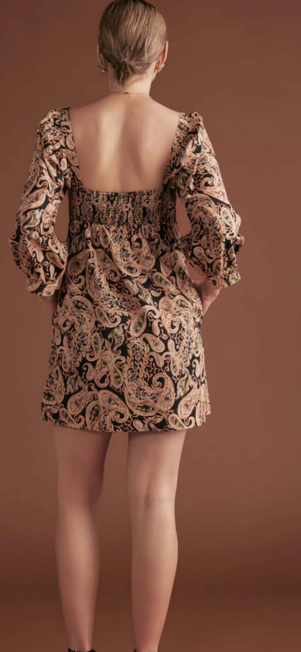 Paisley mini dress