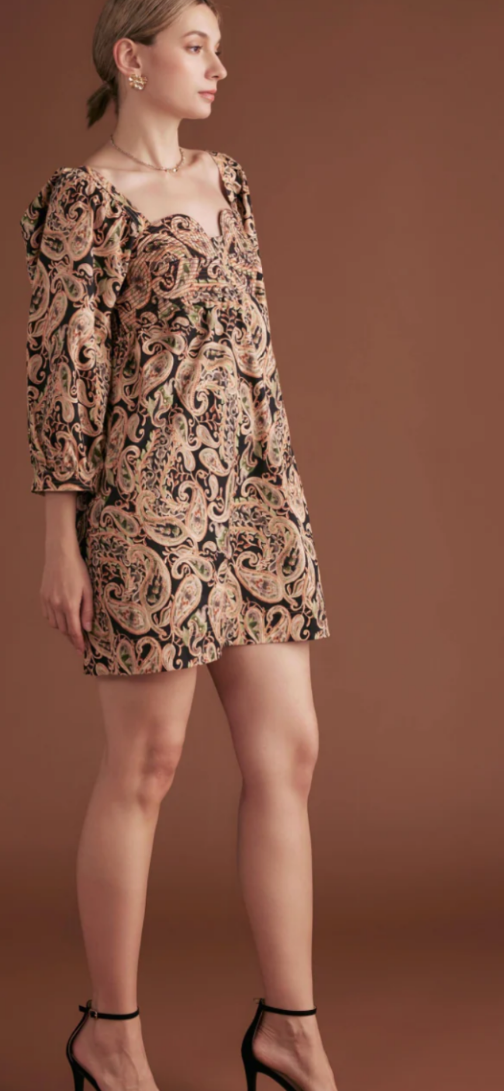 Paisley mini dress