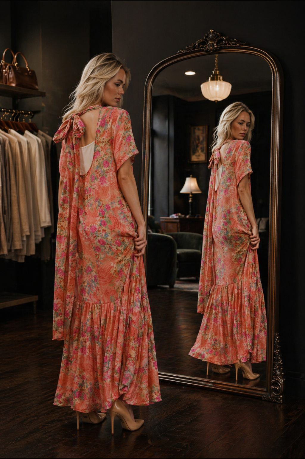 Floral maxi with back tie