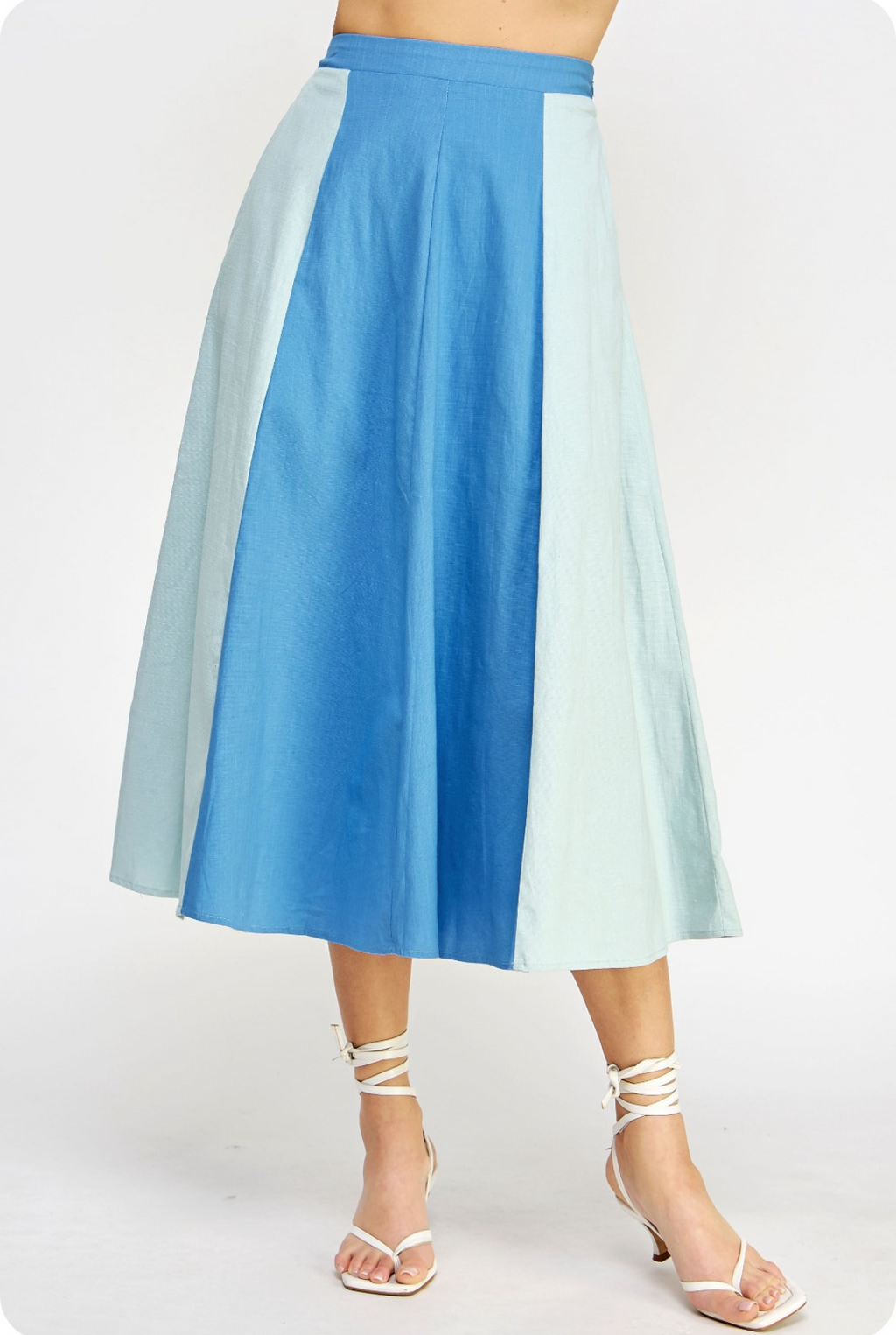 Color block linen set