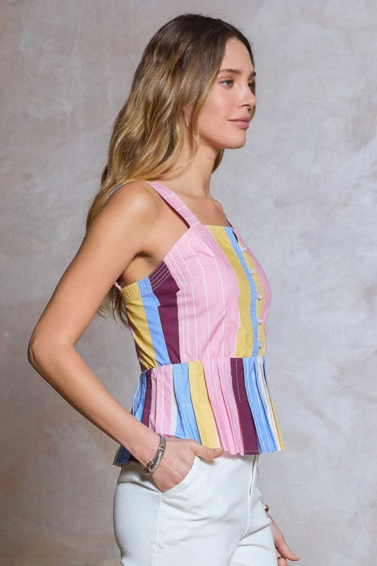 Multi striped summer set