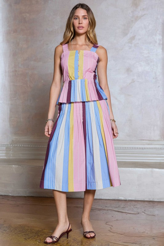 Multi striped summer set